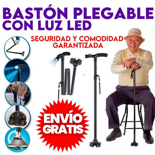 BASTÓN PEGABLE: ESTABILIDAD Y SEGURIDAD EN CADA PASO + ENVÍO GRATIS