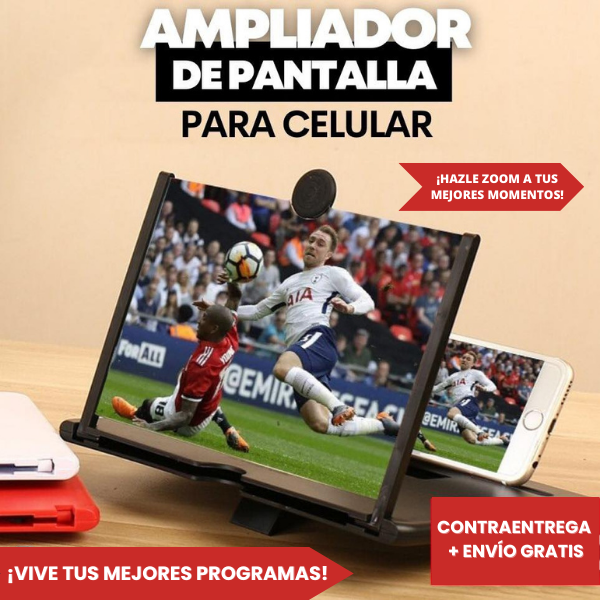 AMPLIADOR DE PANTALLA TIPO LUPA PARA CELULAR + ENVÍO GRATIS