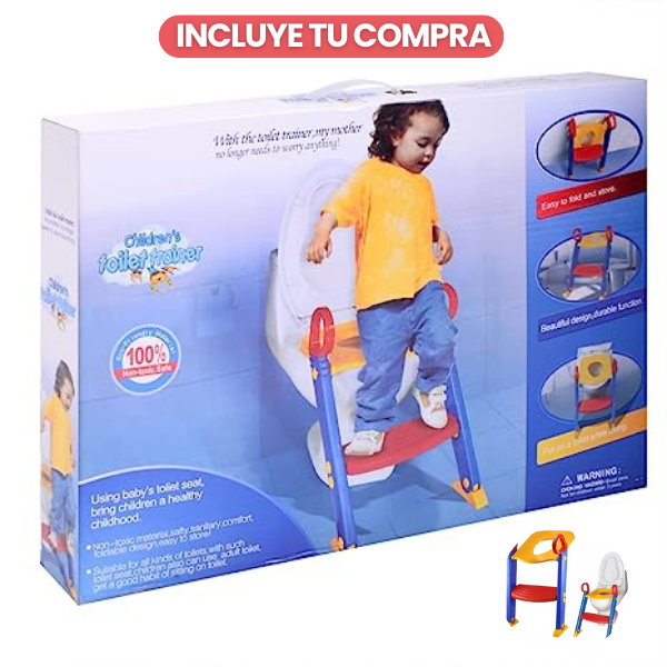 ASIENTO INODORO ESCALERA PARA NIÑOS + ENVÍO GRATIS