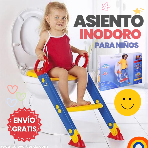 ASIENTO INODORO ESCALERA PARA NIÑOS + ENVÍO GRATIS